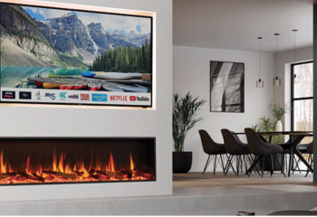 Gas Fire Media Wall
