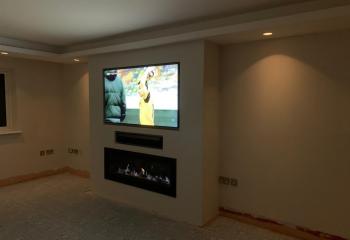 Gas Fire Media Wall
