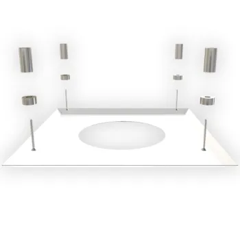 15-125-075 - Firestop Cover Plate (WHITE) - Ø 125