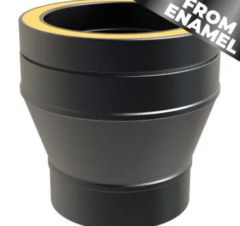 37-125-901 - TWPro MB - FROM ENAMEL Single Wall to Twin Wall Adaptor - Ø 125