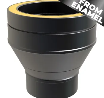37-125-902 - TWPro MB - FROM ENAMEL Single Wall to Twin Wall Increaser - Ø 125-150mm