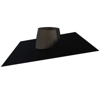 58-150-080 - Lead Free Flashing 0° to 20° Black Cone Black Base - Ø 200 OD (150mm ID