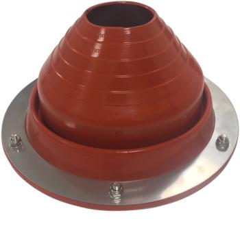 12-YS-80 - MI-Flash - Tent Flashing Red SILICONE Aluminum CIRCLE Base