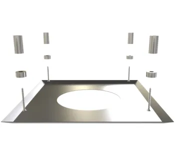 58-150-075 - TWPro MB - Firestop Cover Plate (MB) - Ø 150