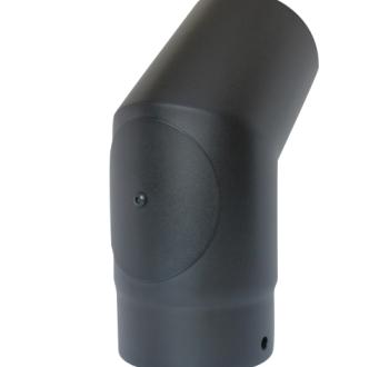 67-125-041 - Smooth 45°135° Elbow with Door - Ø 125mm