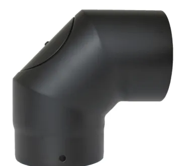 67-150-040 - Smooth 90° Elbow with Door - Ø 150mm