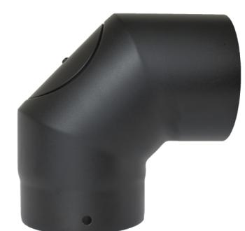 67-150-040 - Smooth 90° Elbow with Door - Ø 150mm