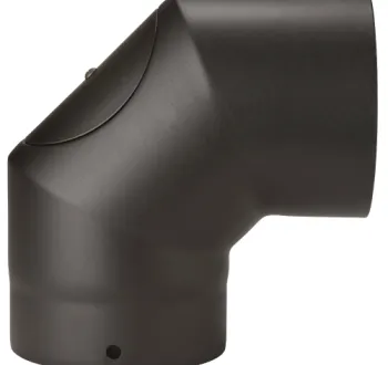 67-125-040 - Smooth 90° Elbow with Door - Ø 125mm