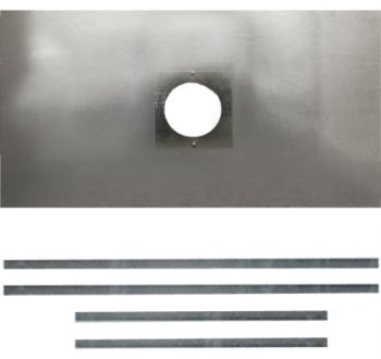 94-REG-F - Register Plate (F) - 900x495 no access hole - Ø 125 150