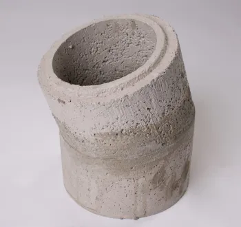 150mm i/d 15 Degree rebated bend