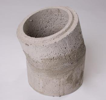 150mm i/d 15 Degree rebated bend