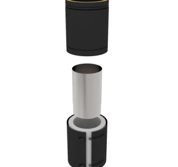 37-125-029 - Adjustable Connecting Pipe 250mm - Ø 125