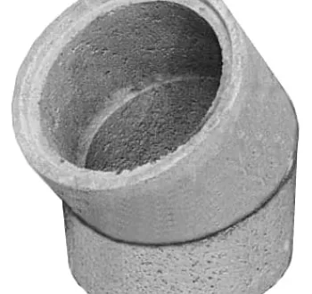 150mm i/d 45 Degree rebated bend