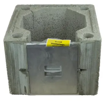 360mm Square Casing with soot door 250mm High