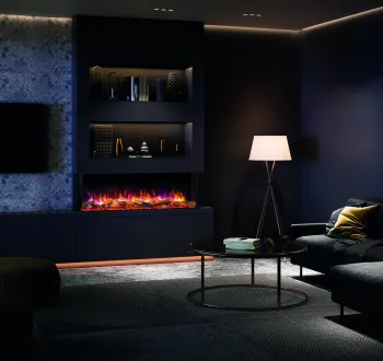 Media Wall with Electric Fire