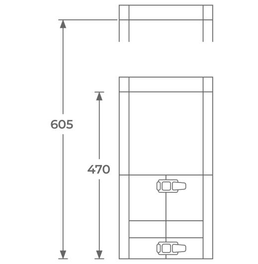 37-150-026 - TWPro MB - Adjustable Connecting Pipe 500mm - Ø 150