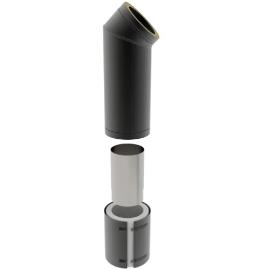 37-150-027 - TWPro MB - Adjustable Connecting Pipe with Bend - Ø 150