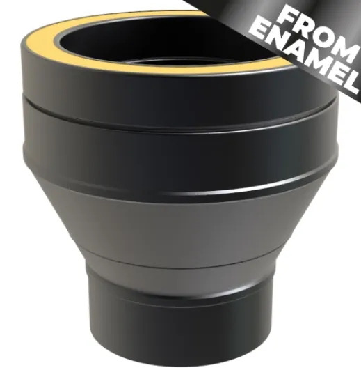 37-125-902 - TWPro MB - FROM ENAMEL Single Wall to Twin Wall Increaser - Ø 125-150mm