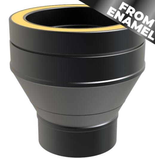 37-125-902 - TWPro MB - FROM ENAMEL Single Wall to Twin Wall Increaser - Ø 125-150mm