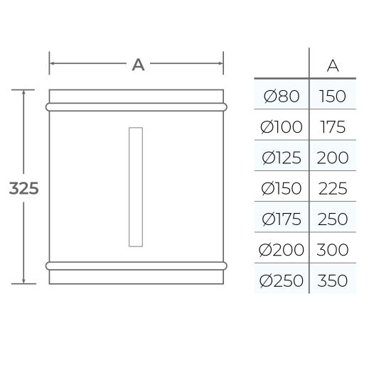 15-150-098 - Wall Sleeve - Ø 150