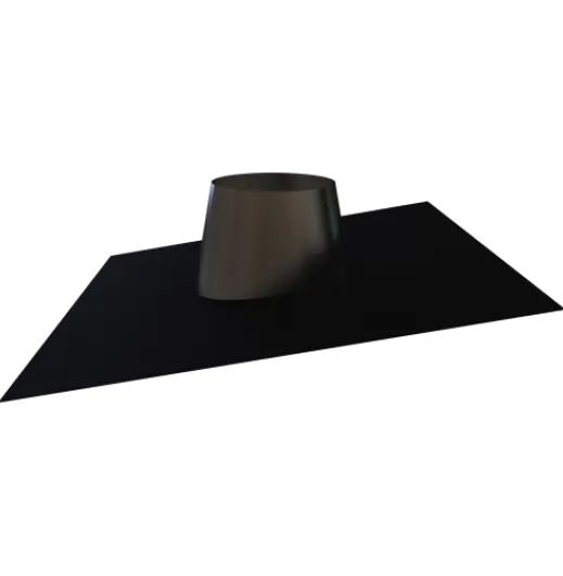 58-150-080 - Lead Free Flashing 0° to 20° Black Cone Black Base - Ø 200 OD (150mm ID
