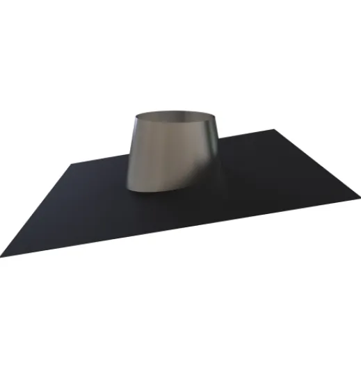 15-150-080 - Lead Free Flashing 0° to 20° SS Cone Black Base - Ø 200 OD (150mm ID)