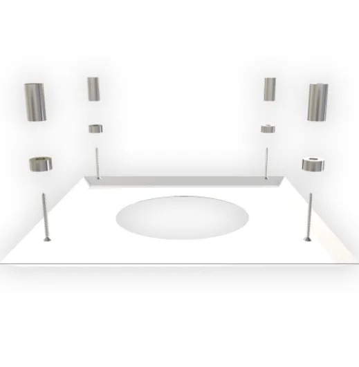 15-150-075 - Firestop Cover Plate (WHITE) - Ø 150