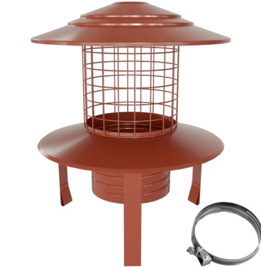 25-125-PHCMT2 - MI-FLEX Pot Hanging Cowl (Terracotta) - Ø 125