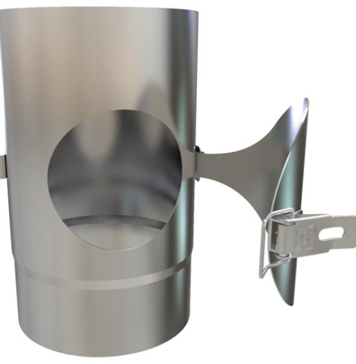 31-125-015 - 250mm Pipe with Door - Ø 125mm