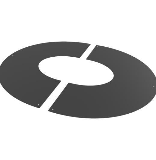 58-150-116 - TWPro MB - 2pc Round Fixed Finishing Plate (150) 45° - Ø 150