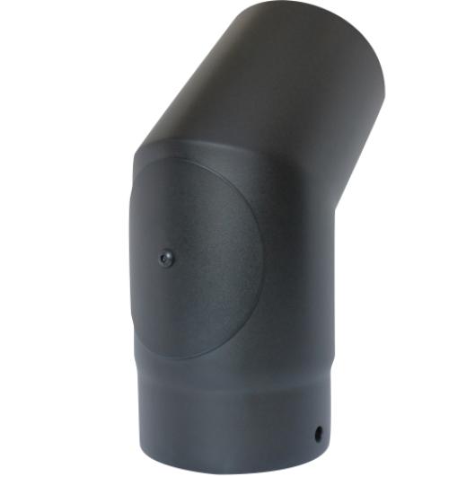67-125-041 - Smooth 45°135° Elbow with Door - Ø 125mm