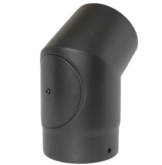 67-150-041 - Smooth 45°135° Elbow with Door - Ø 150mm