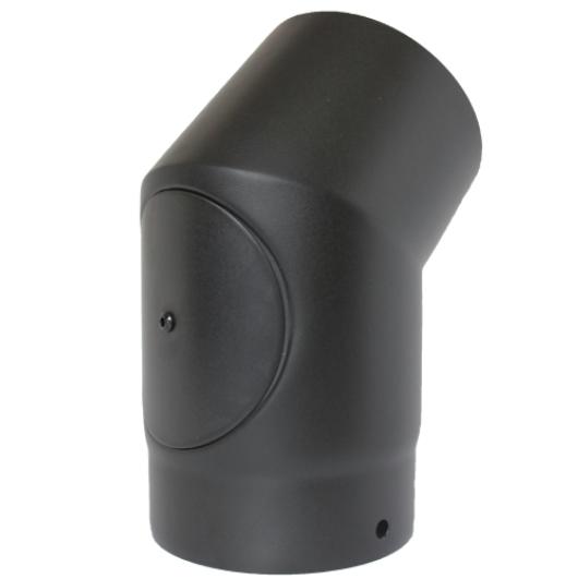 67-150-041 - Smooth 45°135° Elbow with Door - Ø 150mm