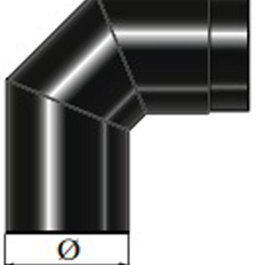 67-125-030 - Smooth 90° Elbow - Ø 125mm