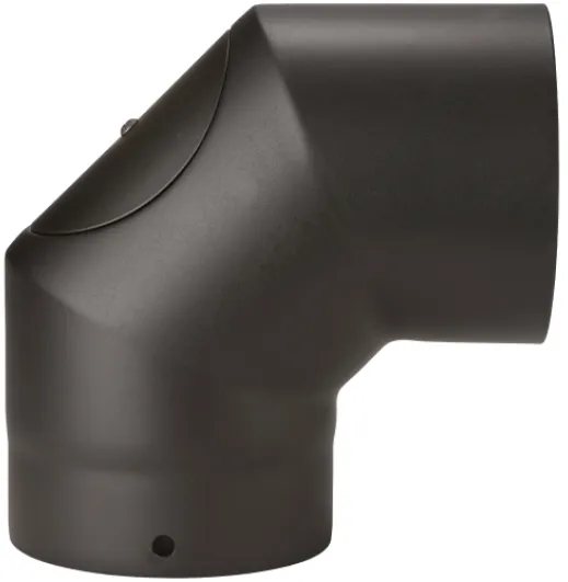 67-125-040 - Smooth 90° Elbow with Door - Ø 125mm