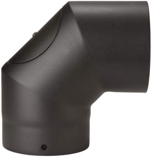 67-125-040 - Smooth 90° Elbow with Door - Ø 125mm