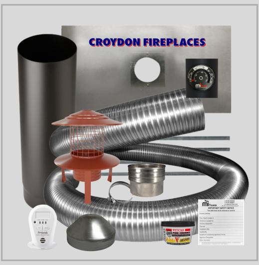Premium Stove Liner Pack, 316 grade stainless, 5", 10 Metre