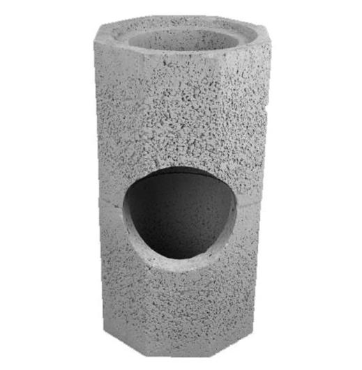 150mm i/d 255x255 access flue block 500mm High