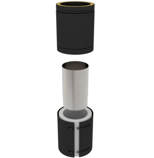 37-125-029 - Adjustable Connecting Pipe 250mm - Ø 125