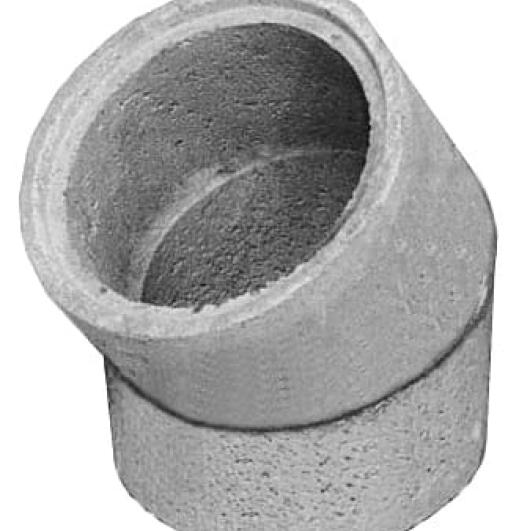 150mm i/d 30 Degree rebated bend