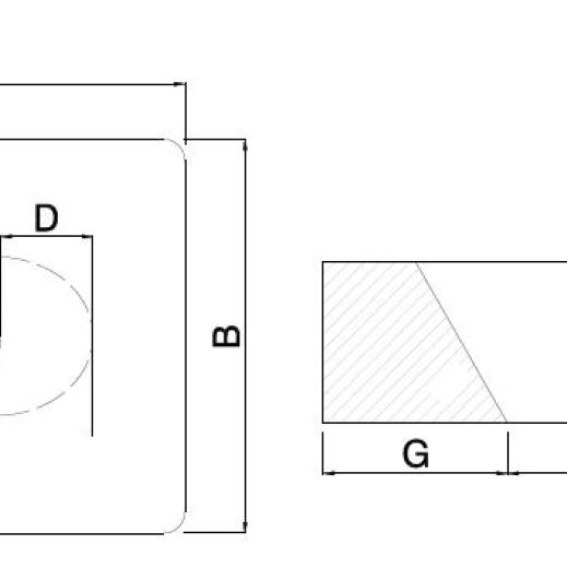 150mm i/d 360x435 Offset Block 