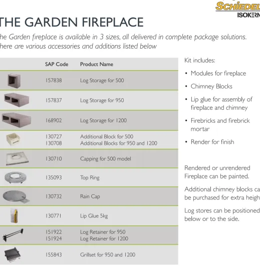 Schiedel Outdoor Fireplace